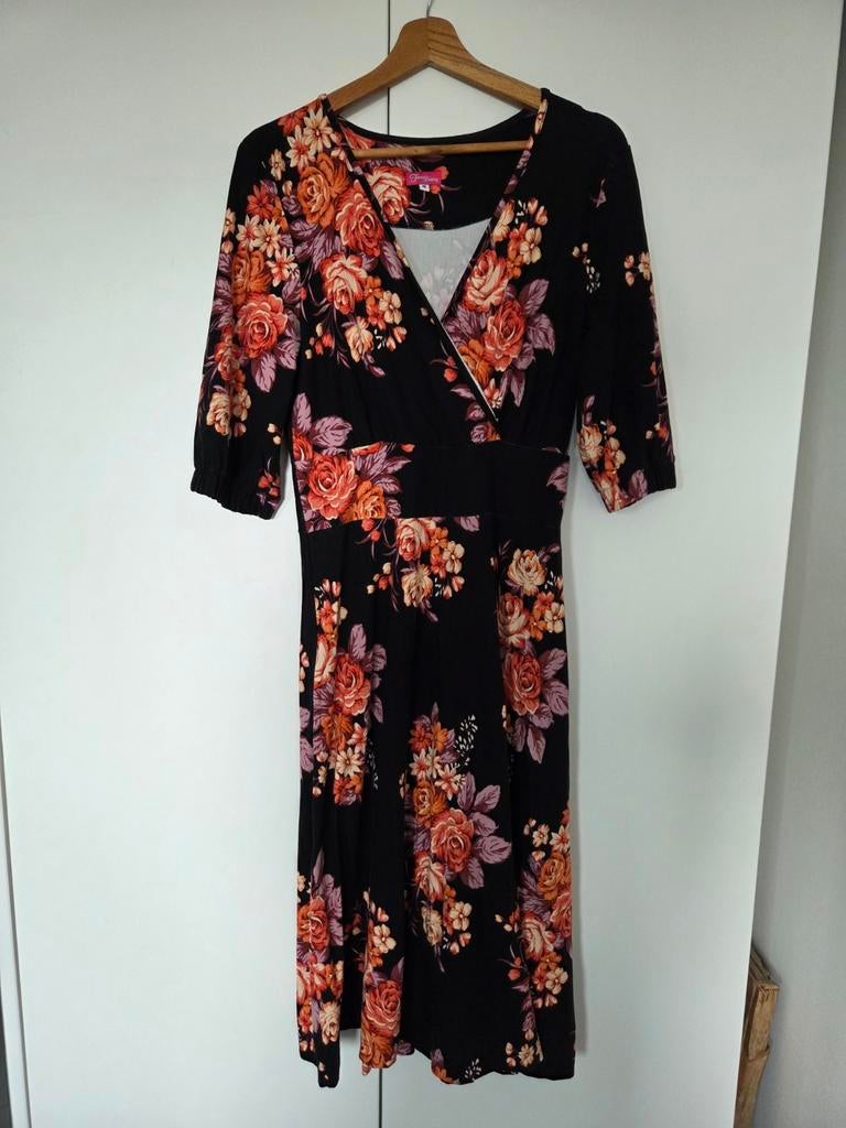 Tante Betsy jurk.  Maat M. € 15.00, Kleding | Dames, Jurken, Maat 38/40 (M), Zwart, Ophalen of Verzenden, Zo goed als nieuw