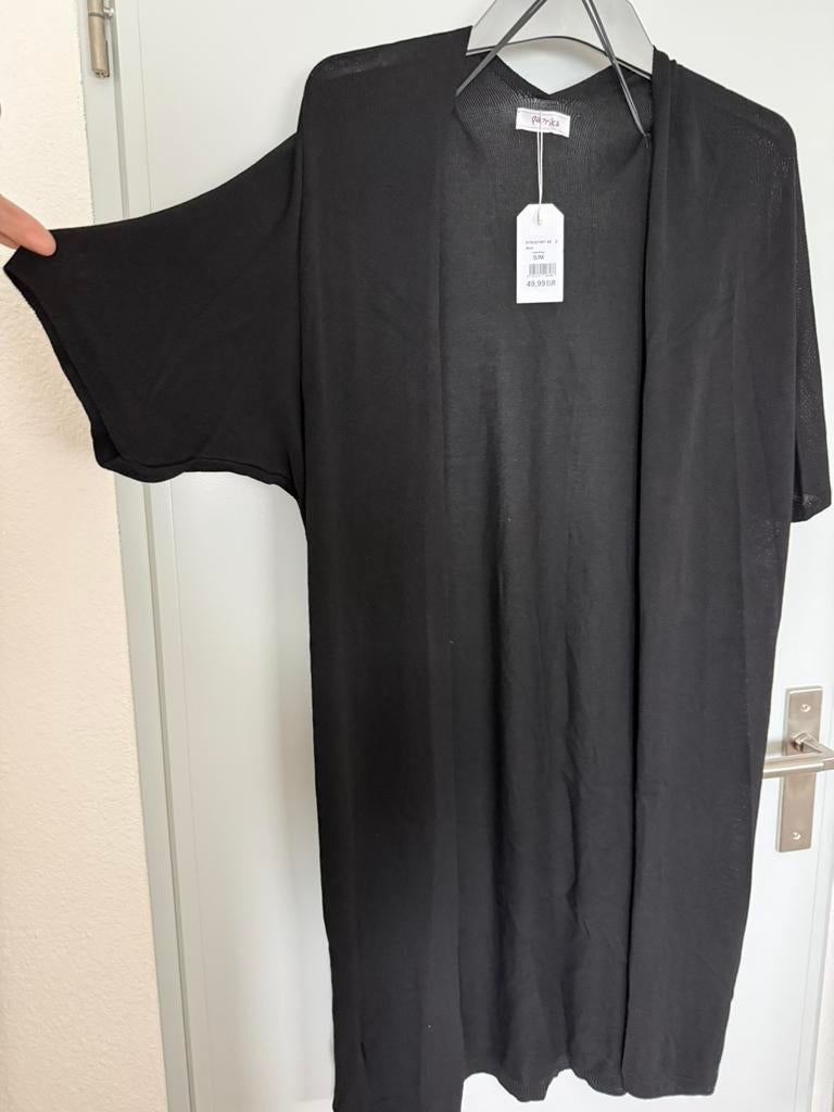 Open halflang zomer vest paprika mt S/M zwart nieuw, Kleding | Dames, Truien en Vesten, Ophalen of Verzenden, Zo goed als nieuw