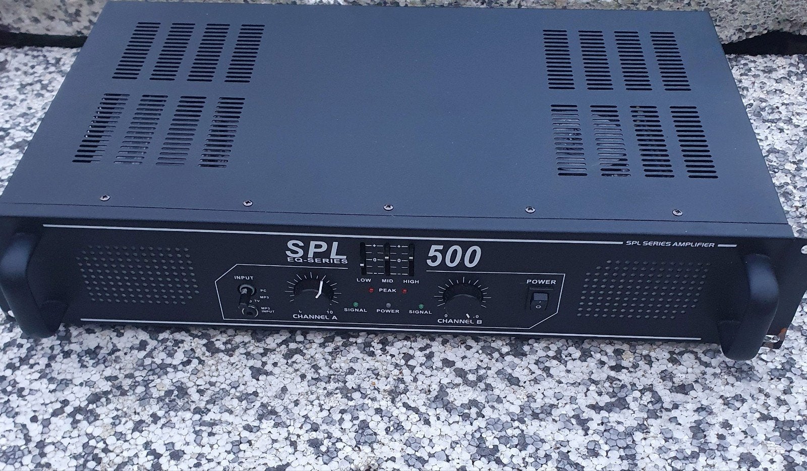 Versterker 4 Ohm  SPL 500 skytec tronios 4 ohm, Ophalen of Verzenden