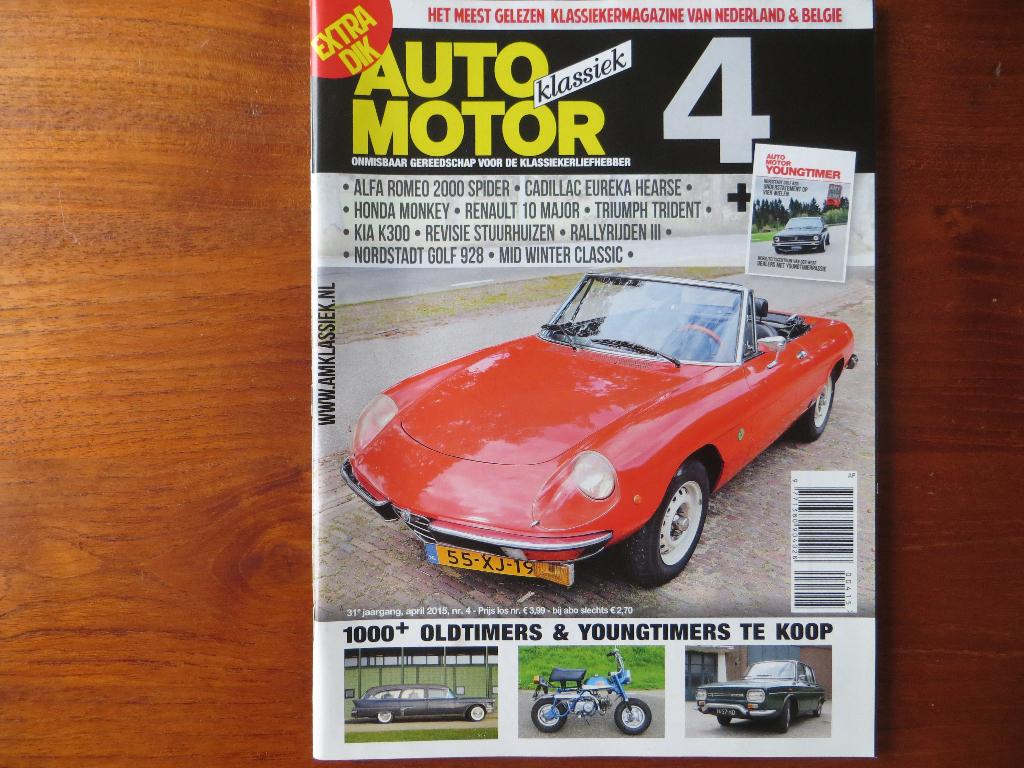 Auto Motor Klassiek 4 2015 R10 Major, Alfa Spider, Golf 928, Ophalen of Verzenden, Nieuw, Alfa Romeo