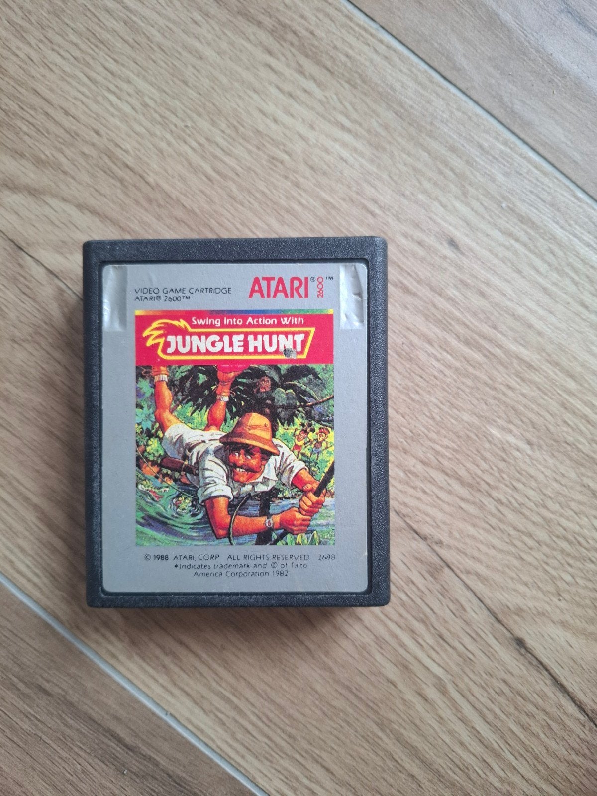 Atari 2600 Jungle Hunt Videogame Cartridge, 1 speler, Ophalen of Verzenden, Atari 2600, Vanaf 7 jaar