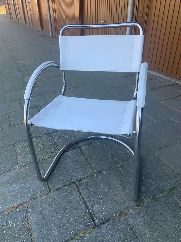 Buisframe stoel wit, Ophalen, Gebruikt, Wit, Eén