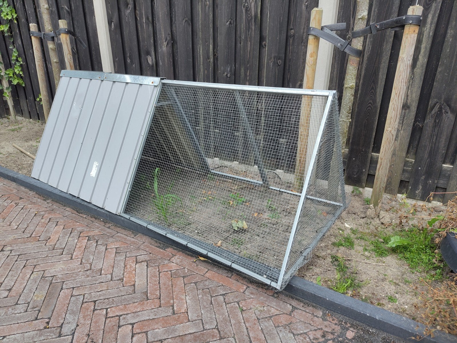 gegalvaniseerde ren vidaxl 2 meter, Ophalen, 60 tot 90 cm, Zo goed als nieuw, Konijn