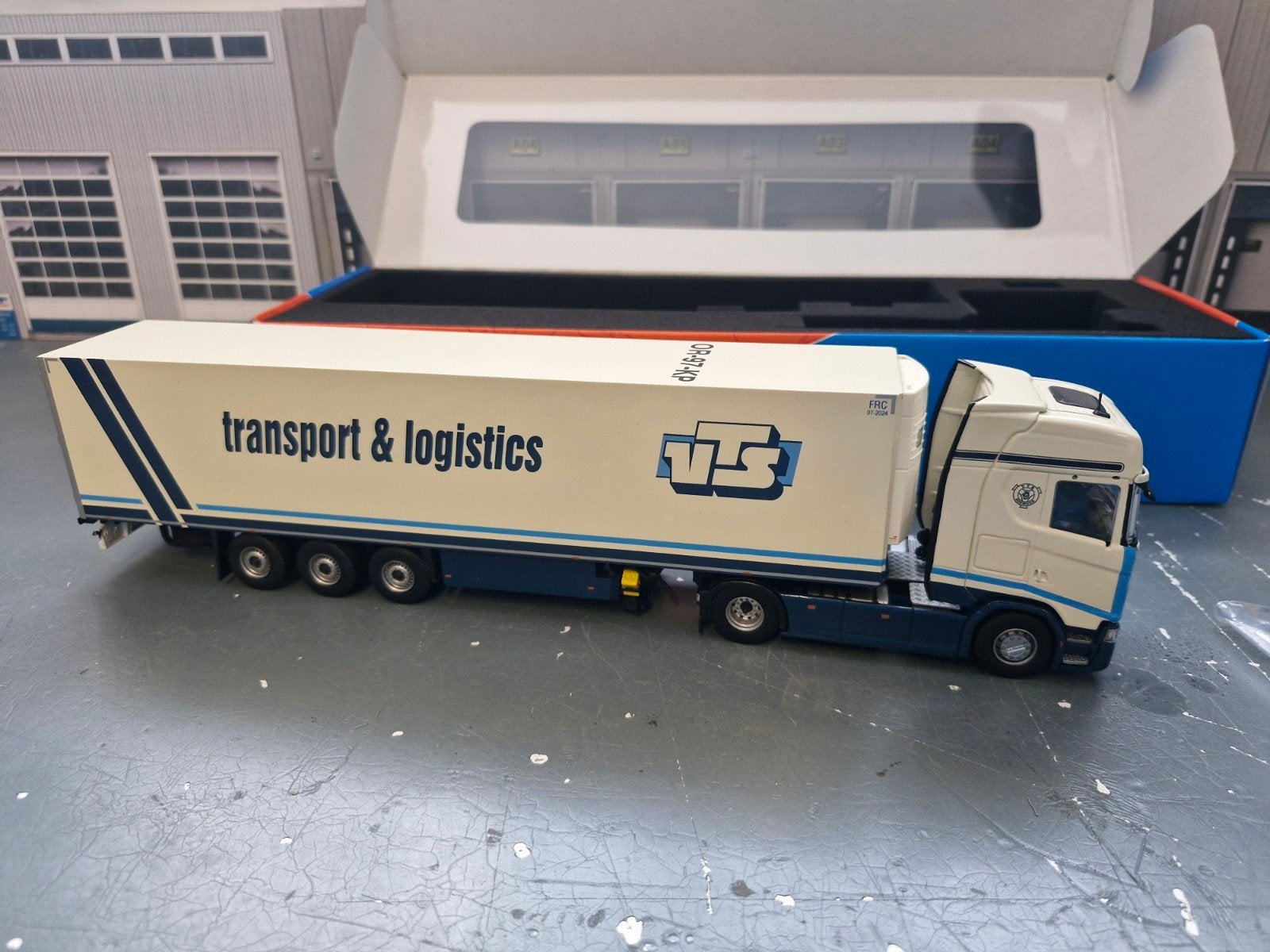 scania met koeltrailer tekno van V.T.S.boxmeer, Ophalen of Verzenden, Nieuw, Bus of Vrachtwagen, Tekno