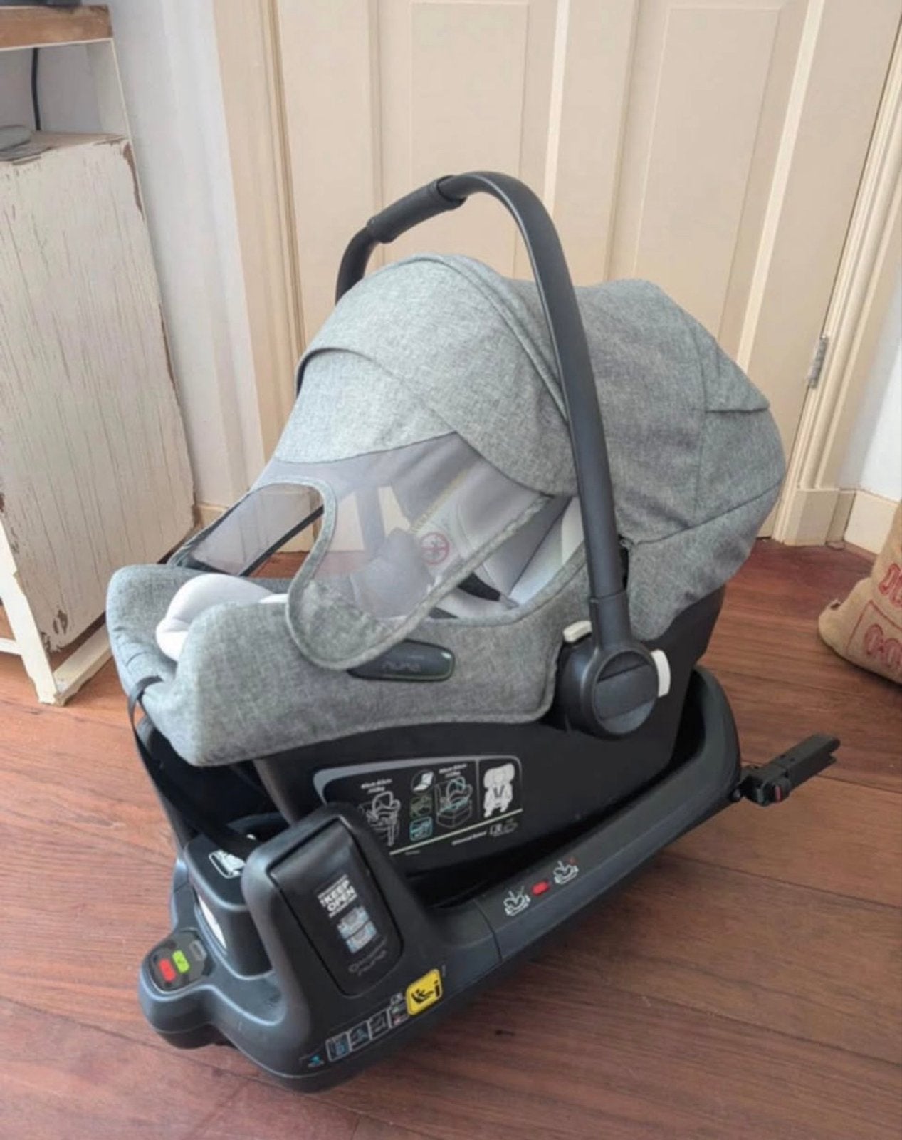 Bugaboo Turtle Air by Nuna autostoel, Zijbescherming, Zo goed als nieuw, Isofix, 0 t/m 13 kg