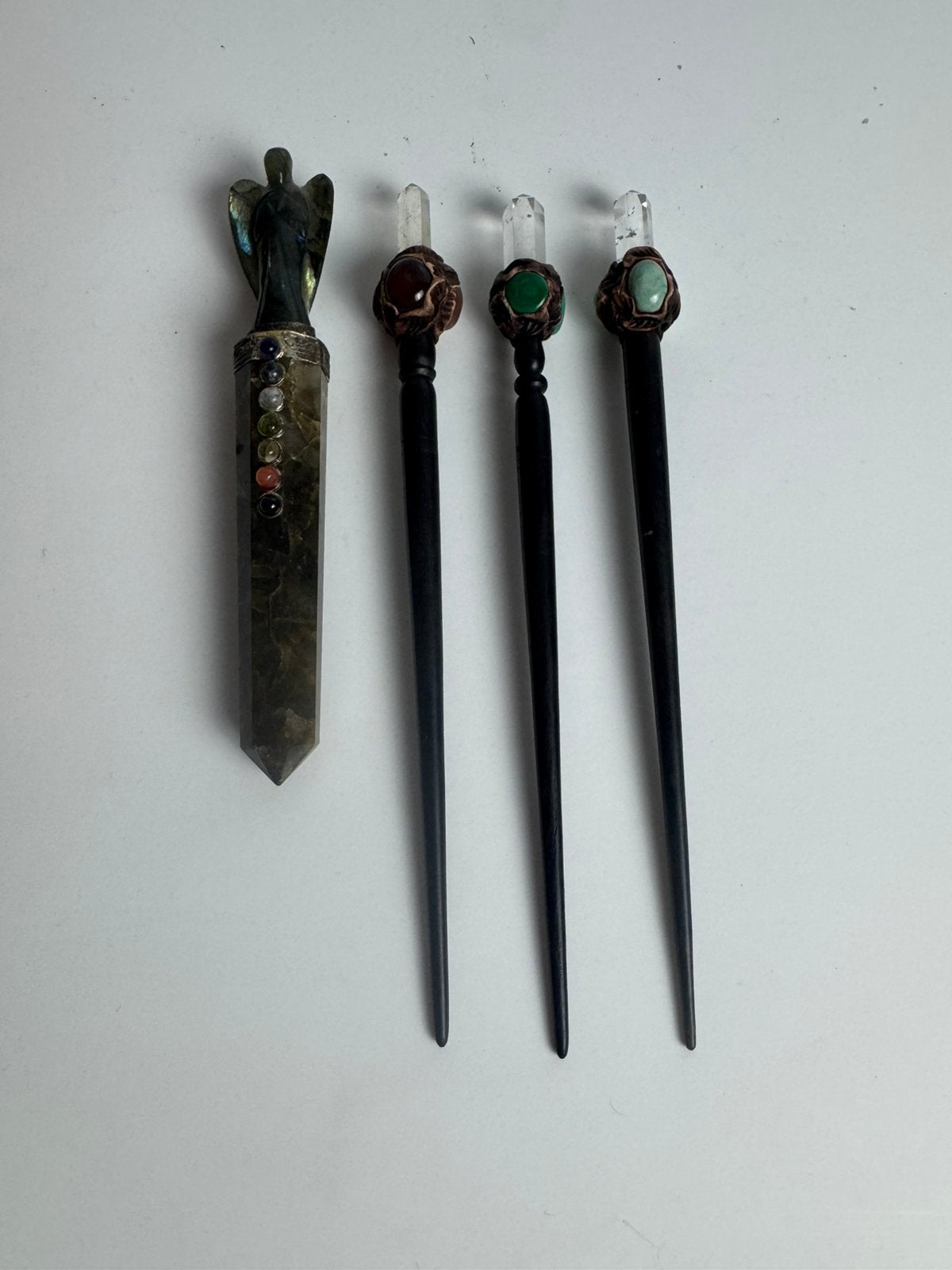 Set van 4 chakra healing staven met edelstenen, Ophalen of Verzenden