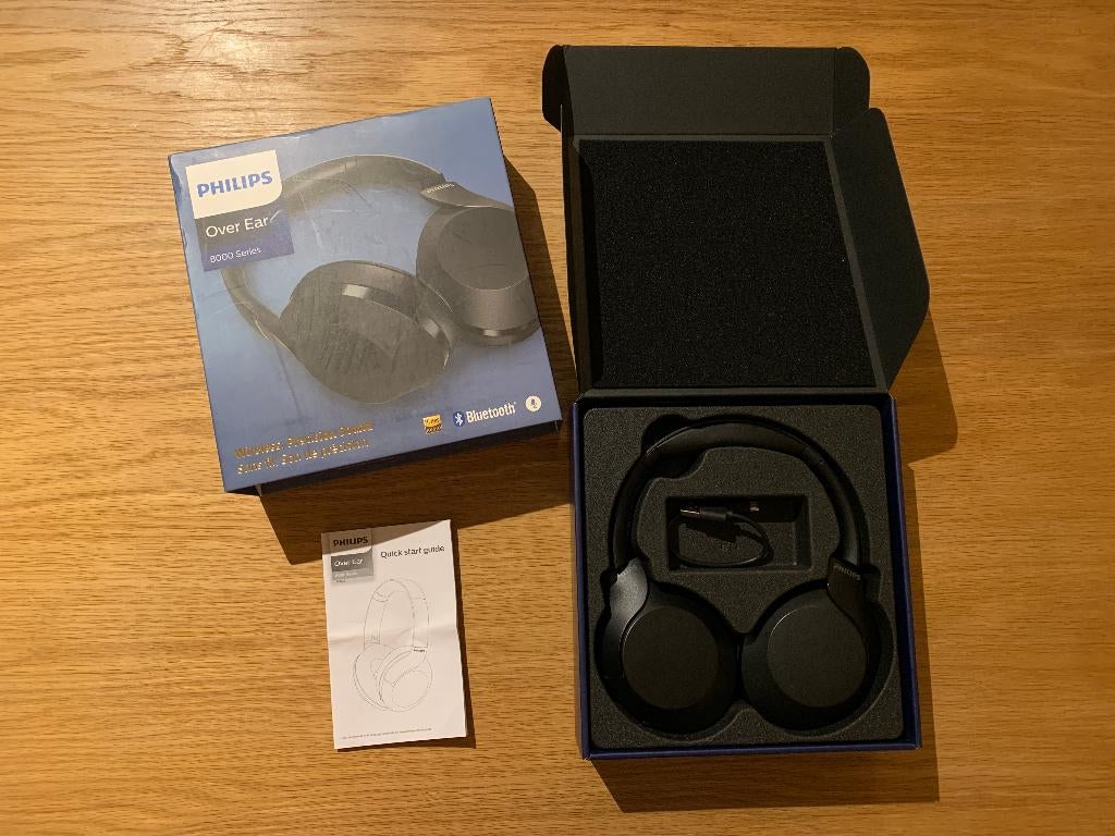 Philips 8000 Over Ear Koptelefoon - zelden gebruikt, Philips, Bluetooth, Ophalen of Verzenden, Zo goed als nieuw