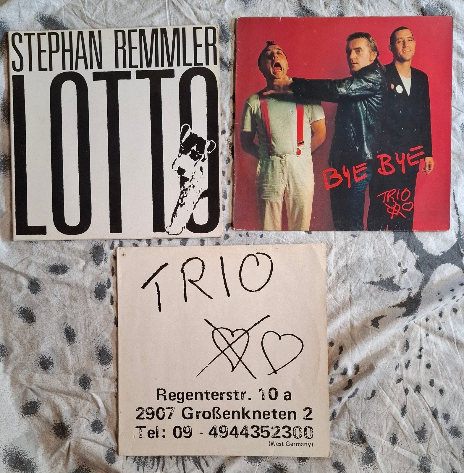 3x LP TRIO en Stephan Remmler(solo) - Lotto / Bye Bye, Gebruikt, Pop, 7 inch, EP