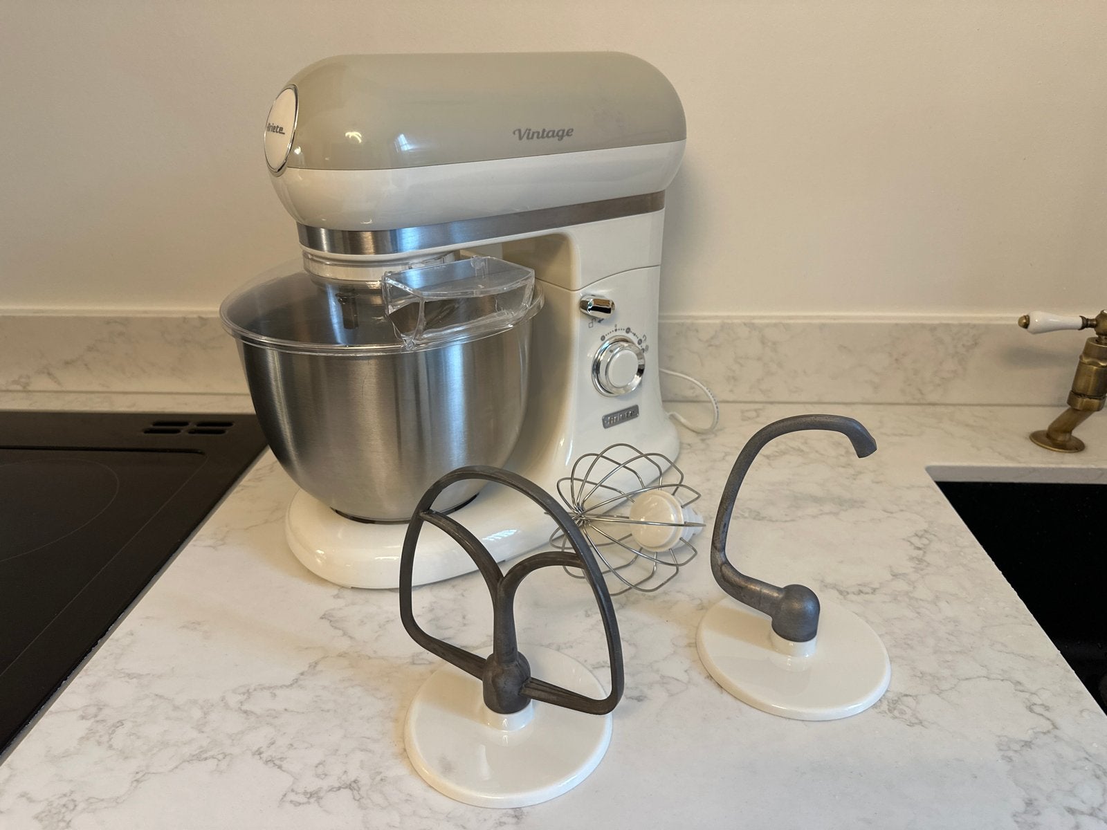 Ariete Vintage Keukenmachine - beige, 3 tot 4 liter, Ophalen, Zo goed als nieuw, 3 snelheden of meer