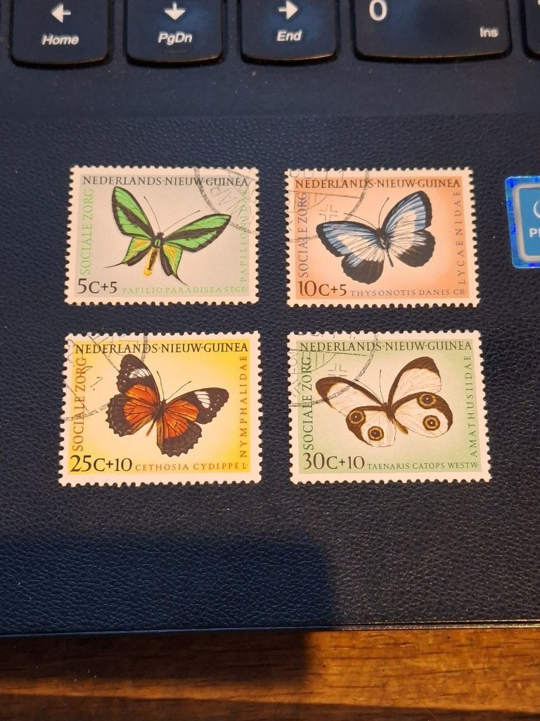 nederlands nieuw guinea gestempeld nrs 63 64 65 66, Ophalen of Verzenden, Gestempeld, Nieuw-Guinea