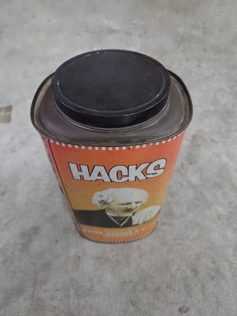 Vintage Hacks blik - snoep, Verzamelen, Blikken, Ophalen of Verzenden, Gebruikt, Overige