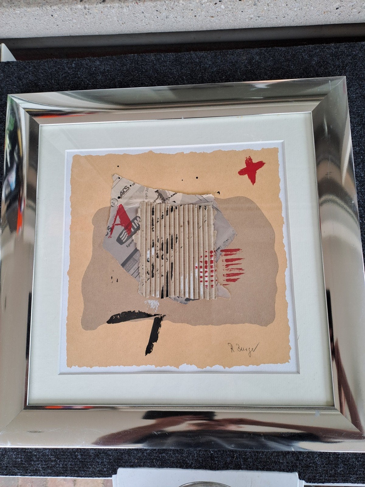 Mooi schilderij,48×48 cm ,voor€4,50., Ophalen, Minder dan 50 cm, Zo goed als nieuw, Schilderij