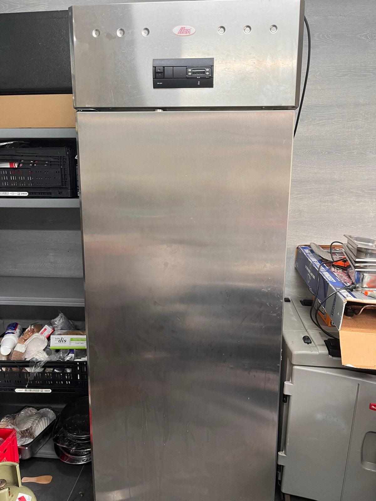 Ilsa Professionele Koelkast RVS Defect, Witgoed en Apparatuur, Koelkasten en IJskasten, Ophalen, 200 liter of meer, 60 cm of meer