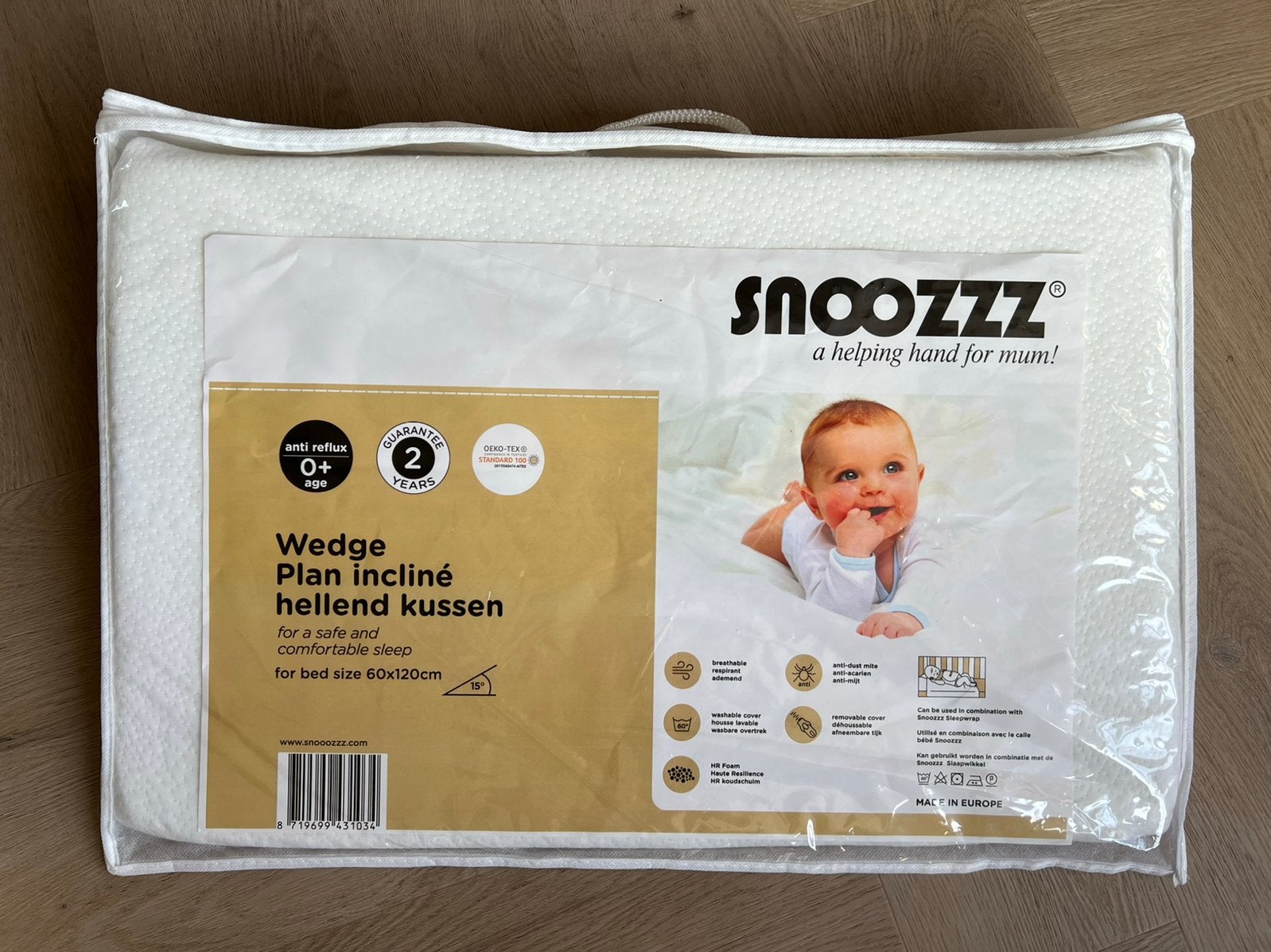 Snoozzz refluxkussen / Hellend kussen (NIEUW), Ophalen of Verzenden, Nieuw, Kussen