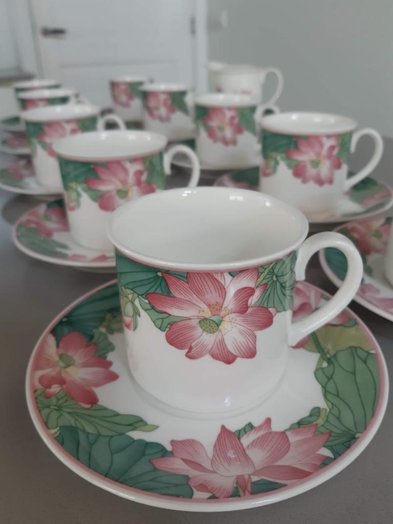 Zomers Ontbijtservies Villeroy en Boch Jade, Ophalen of Verzenden, Zo goed als nieuw, Bord(en), Overige stijlen