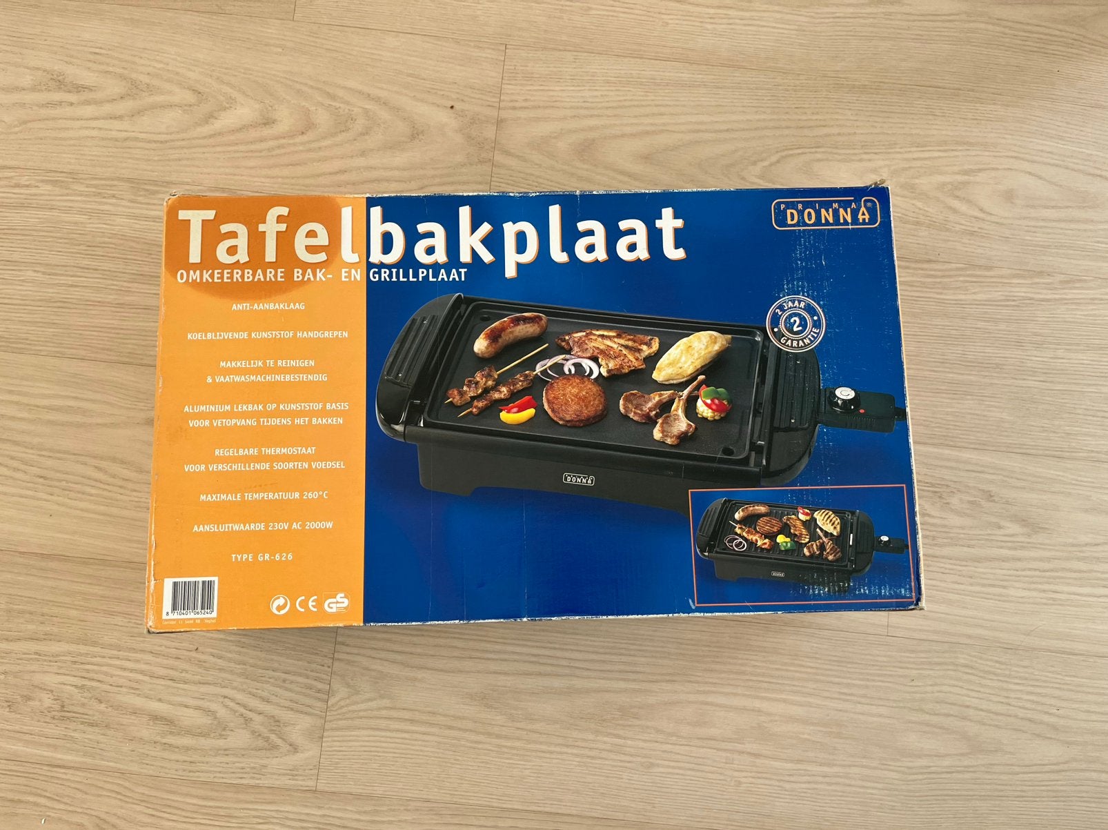 Tafelbakplaat, Ophalen of Verzenden, Zo goed als nieuw, 4 t/m 7 personen