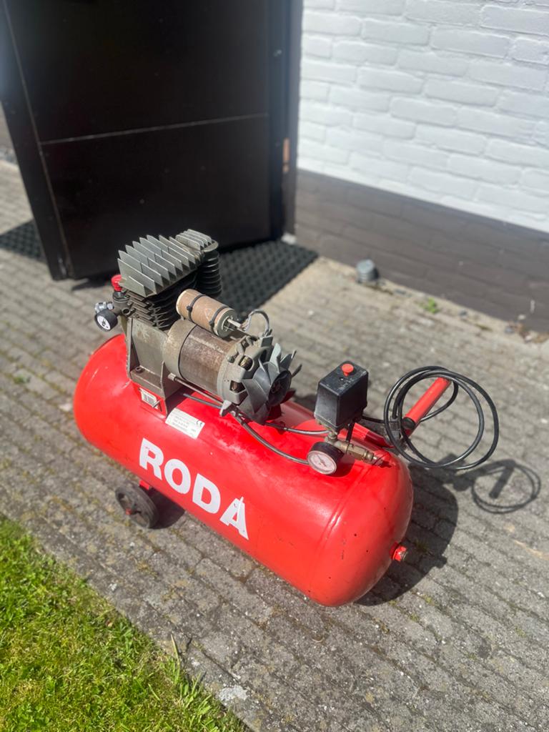 Rode RODA Compressor 50 liter - Goede staat, Doe-het-zelf en Verbouw, Ophalen, Gebruikt, 10 bar of meer, Minder dan 200 liter/min
