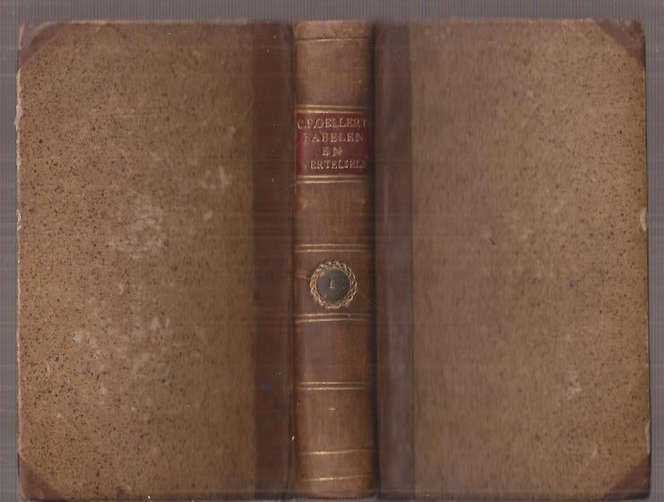 C.F. Gellert-Fabelen en Vertelsels.Eerste deel 1784 Fraai !, Antiek en Kunst, Antiek | Boeken en Bijbels, Ophalen of Verzenden