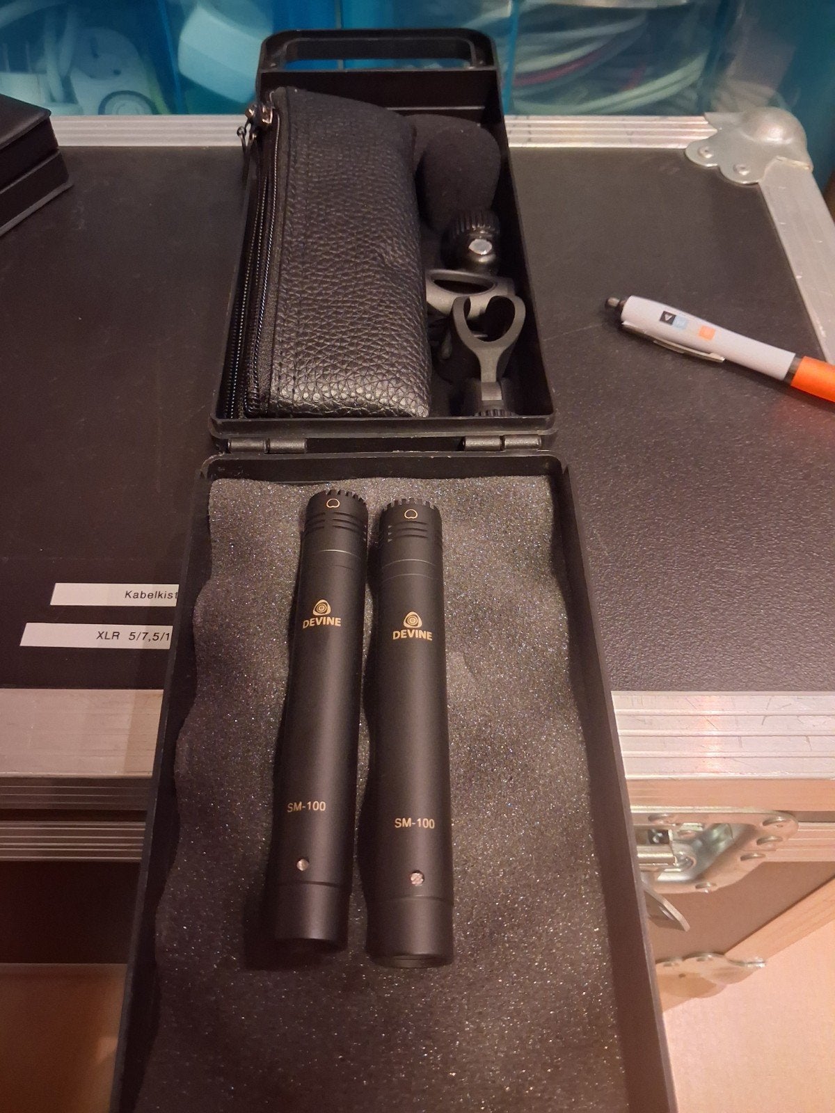 Devine SM-100 Condensator Microfoons (Set van 2), Ophalen, Zo goed als nieuw, Studiomicrofoon