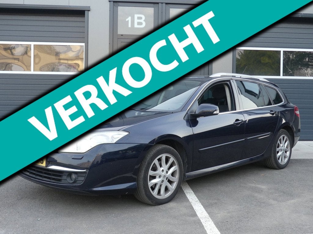 Renault Laguna Estate 2.0 16V Dynamque Nieuw Model ECC Navig, Auto's, Laguna, Gebruikt, Zwart, 4 cilinders