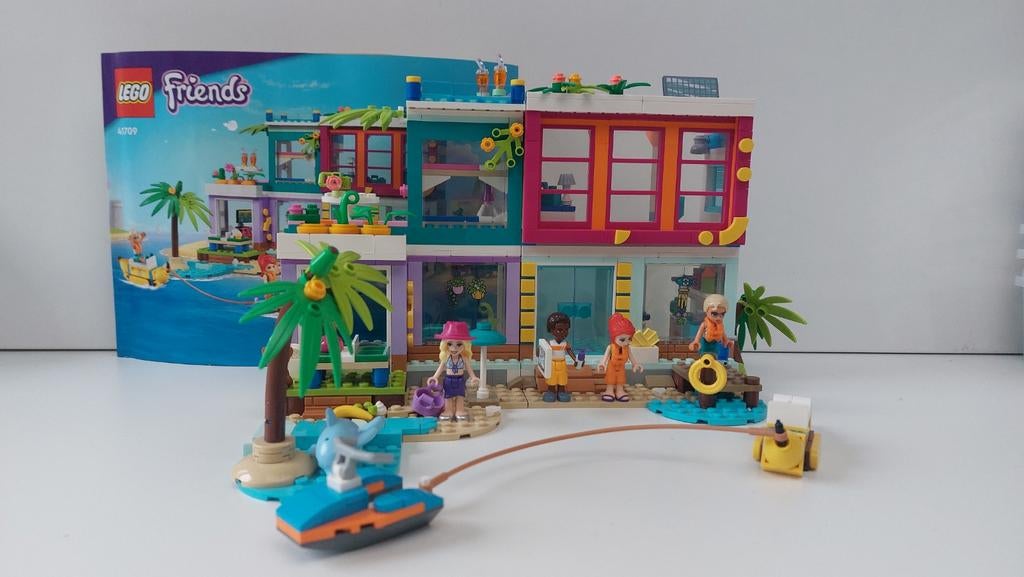 Lego Friends 41709 Vakantie strandhuis, Ophalen of Verzenden, Zo goed als nieuw