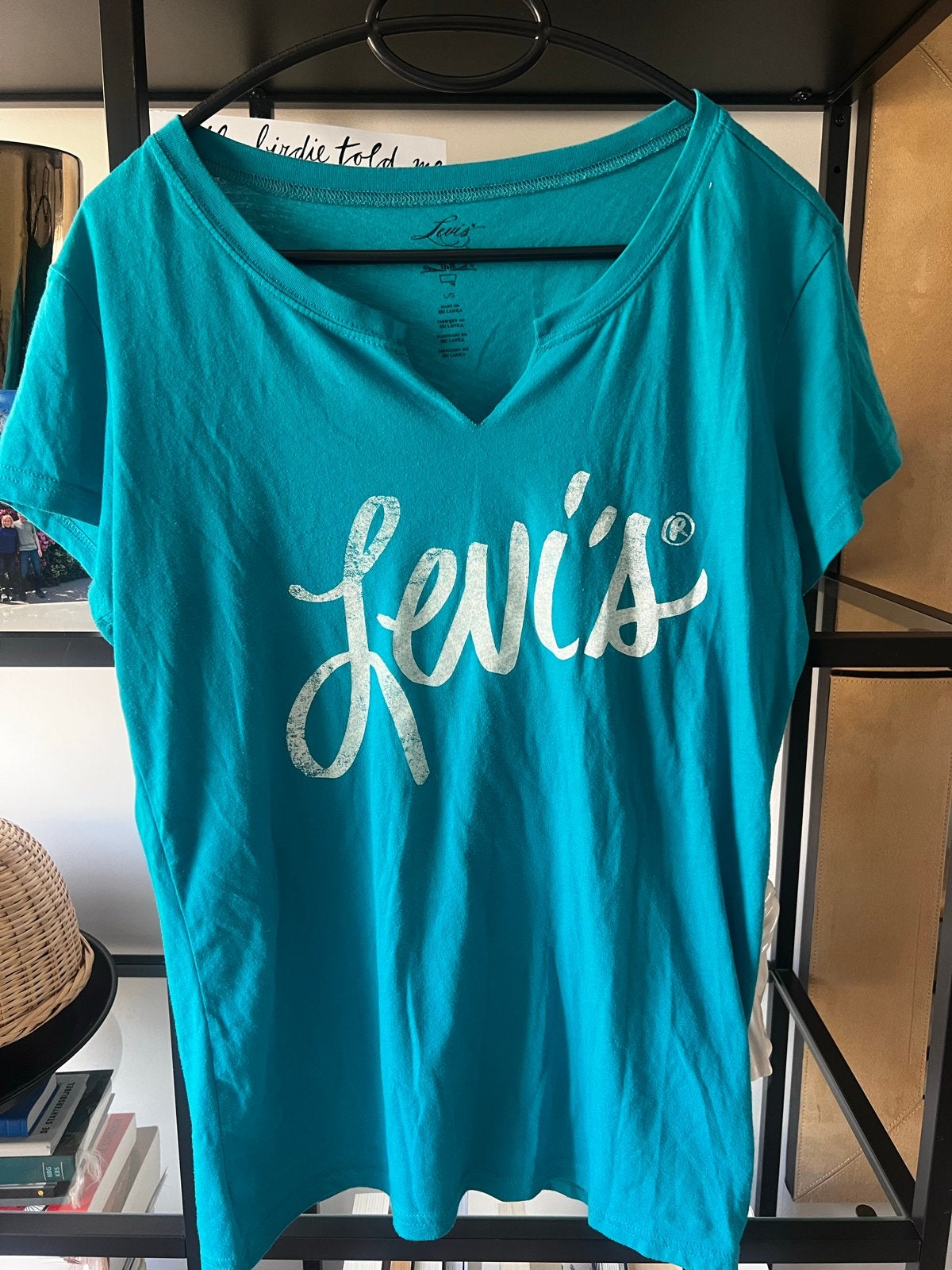Super mooi Levi's T-shirt, maat L, Blauw, Maat 42/44 (L), Ophalen of Verzenden, Zo goed als nieuw