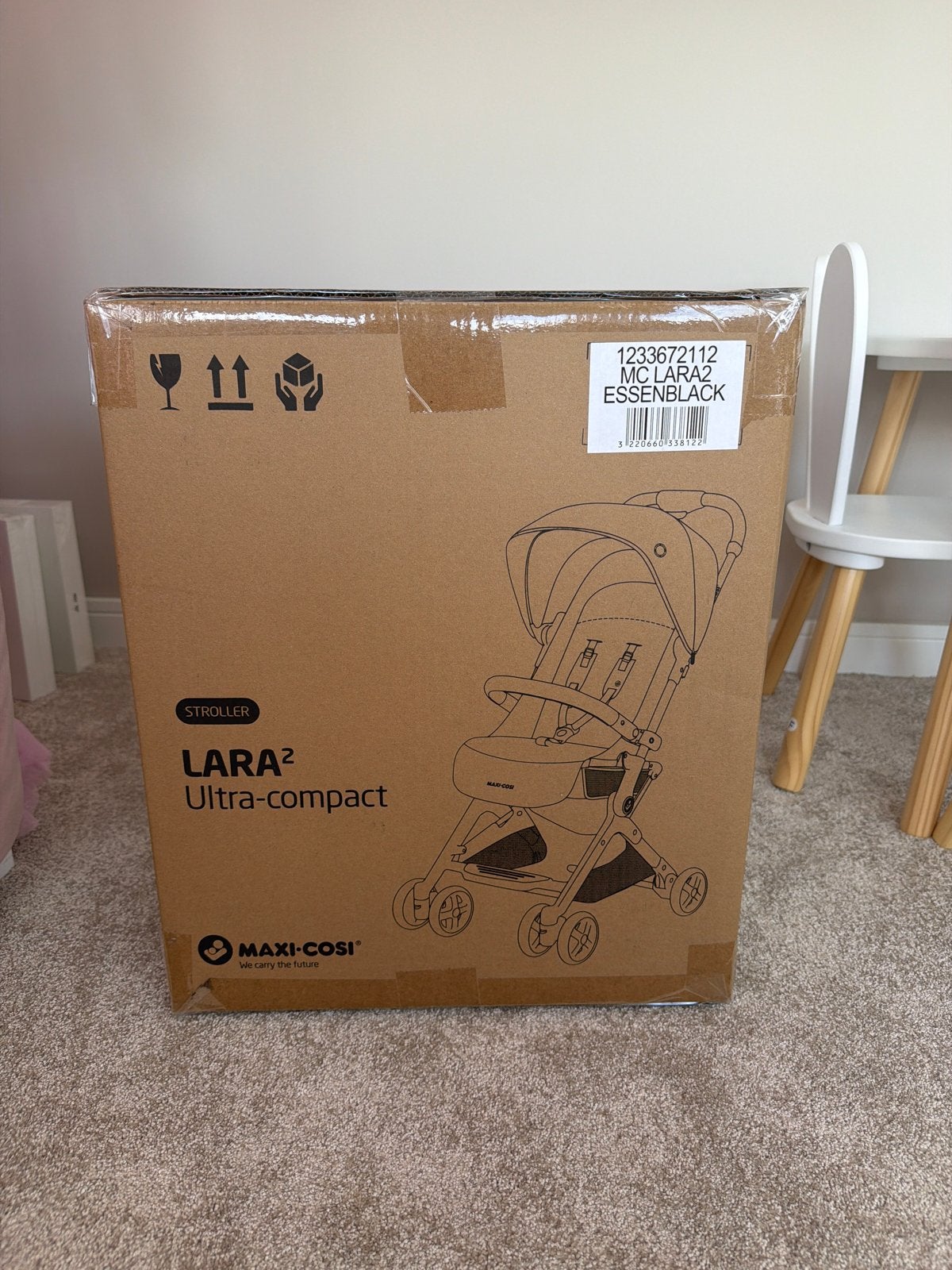 Maxi-Cosi Lara 2 Buggy - Ultra-compact - Zwart, Kinderen en Baby's, Ophalen of Verzenden, Nieuw, Maxi-Cosi, Verstelbare rugleuning