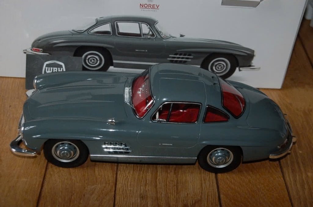 1:12 MERCEDES 300 SL GULLWING grey Norev LTD 500 pcs WRH, Hobby en Vrije tijd, Modelauto's | 1:5 tot 1:12, Verzenden, Zo goed als nieuw