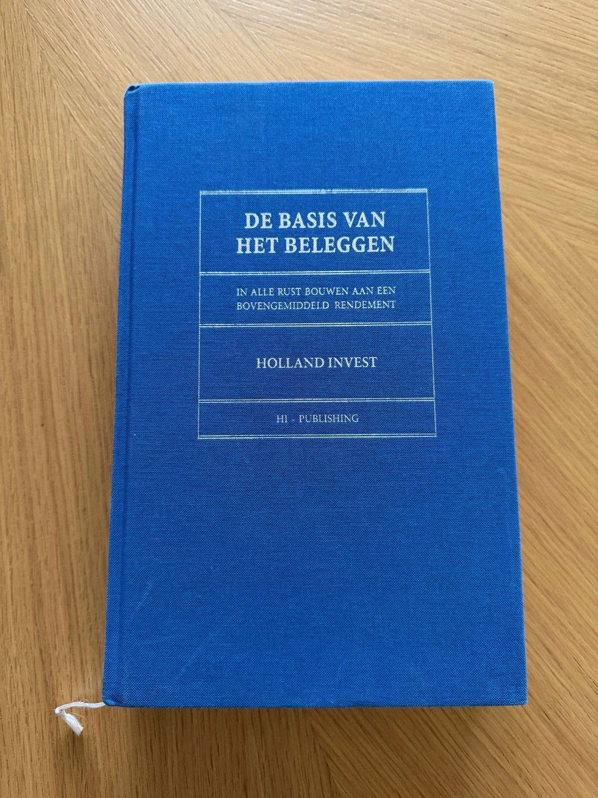 De Basis van het Beleggen - Holland Invest, Ophalen of Verzenden, Gamma, Zo goed als nieuw, Niet van toepassing