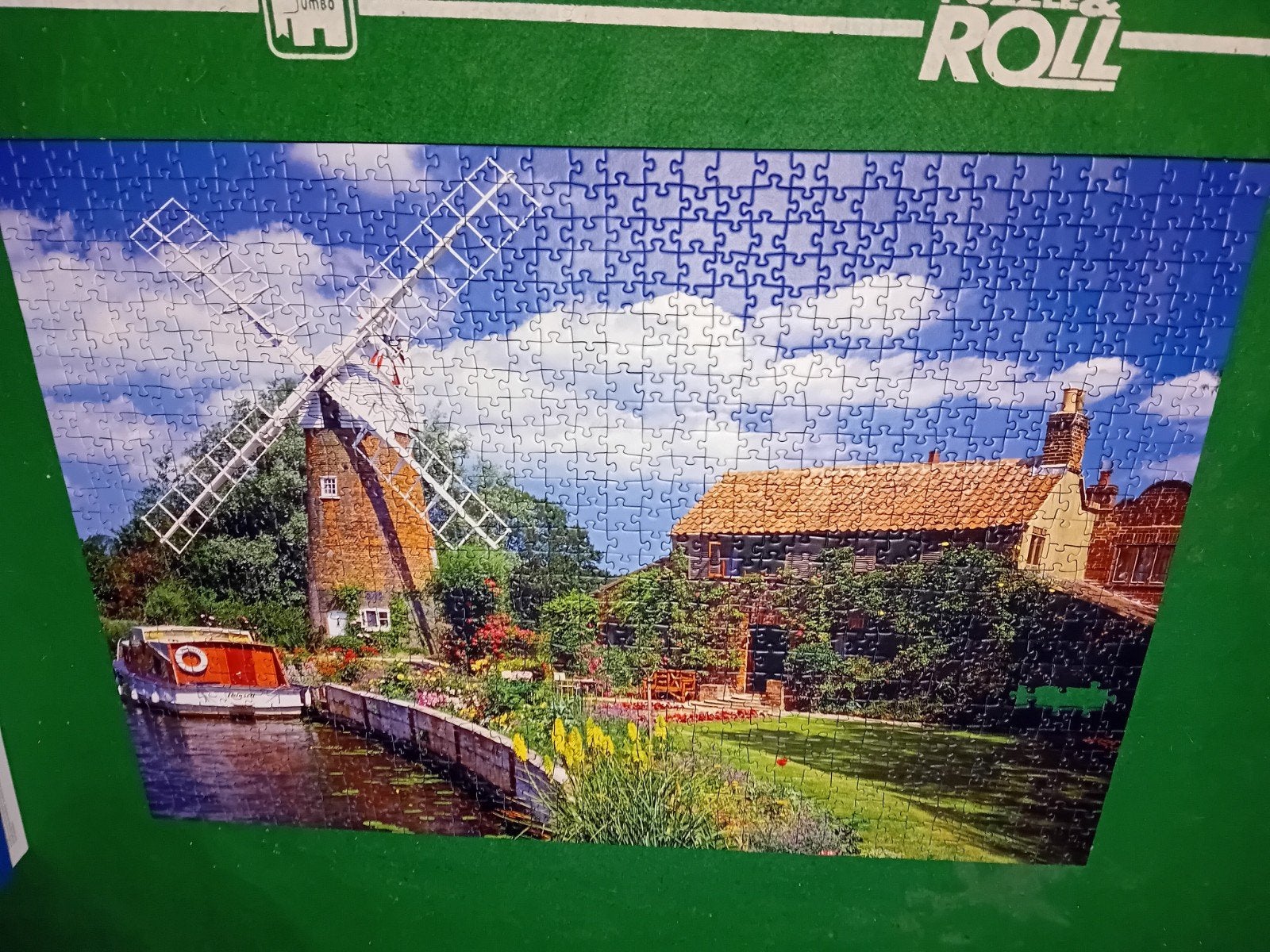 Als nieuw! Ravensburger puzzel schilderachtige molen, 1000st, Ophalen of Verzenden, 500 t/m 1500 stukjes, Zo goed als nieuw, Legpuzzel