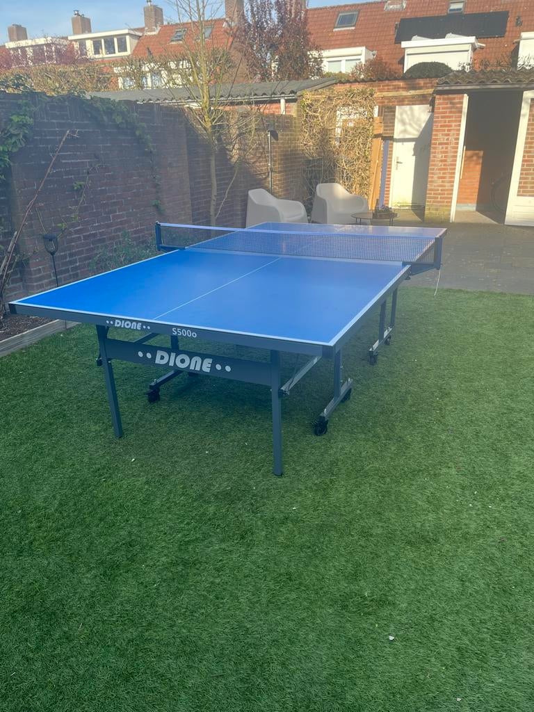Dione s500o tafeltennistafel 4 dagen oud!, Ophalen, Zo goed als nieuw, Tafel Outdoor, Inklapbaar