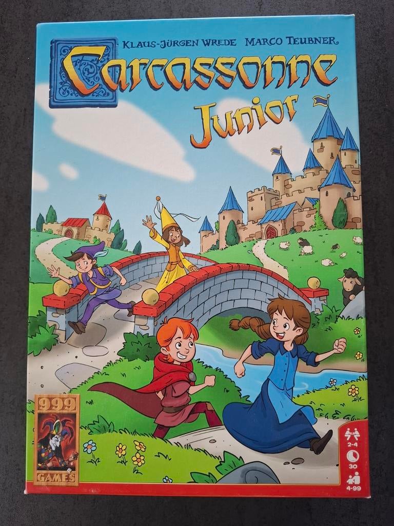 Carcassonne Junior - Leuk bordspel voor kinderen, Een of twee spelers, Ophalen of Verzenden, Zo goed als nieuw, 999 Games