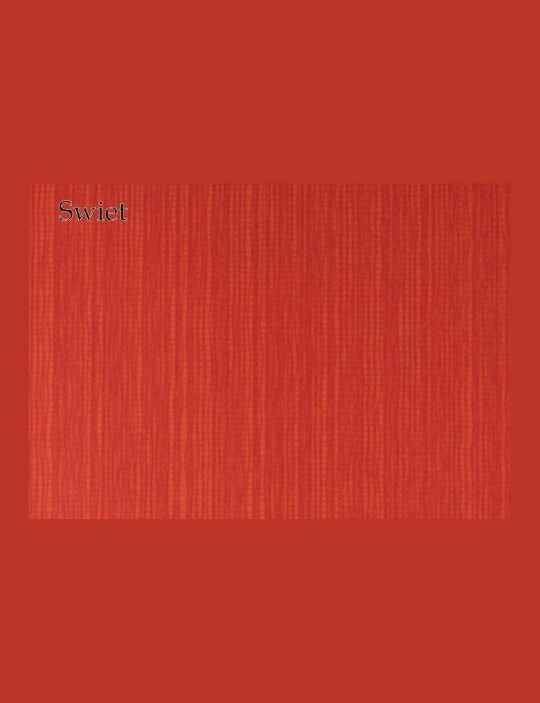 3741 Retro rood behang met grafisch patroon uit de 70s swiet, Ophalen of Verzenden, Oranje