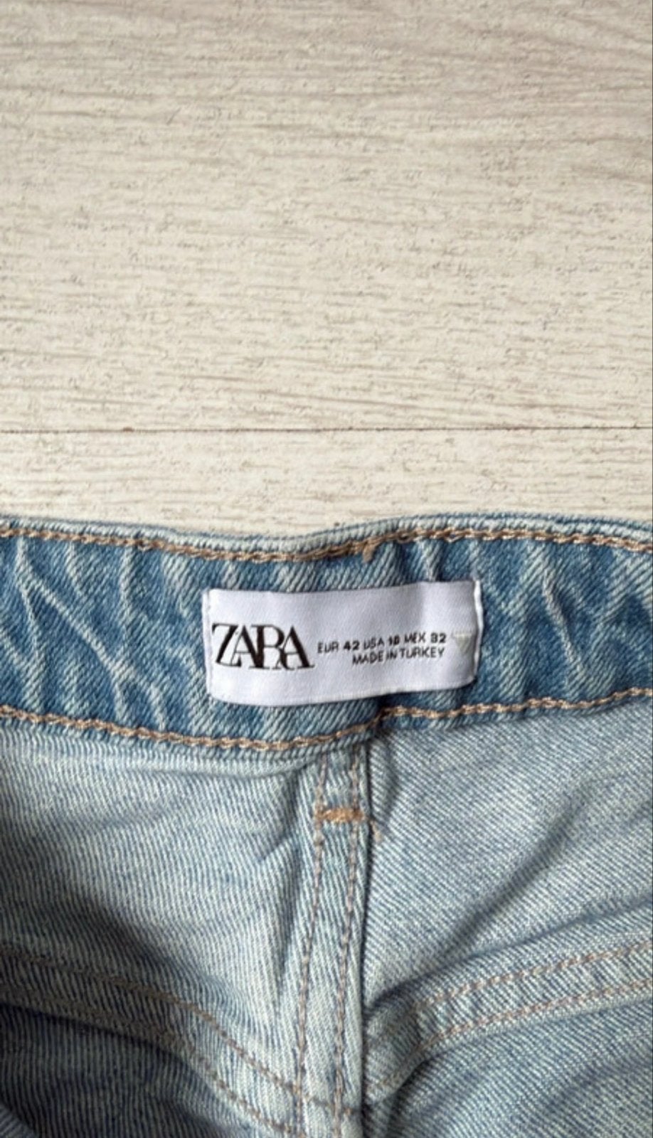 Zara jeans, Ophalen of Verzenden, Zo goed als nieuw, Blauw, W33 - W36 (confectie 42/44)
