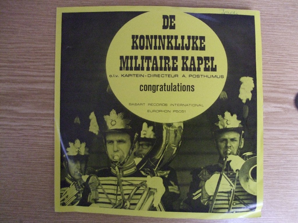 DE KONINKLIJKE MILITAIRE KAPEL    CONGRATULATIONS / THANK U, Ophalen of Verzenden, Zo goed als nieuw, 7 inch, Pop