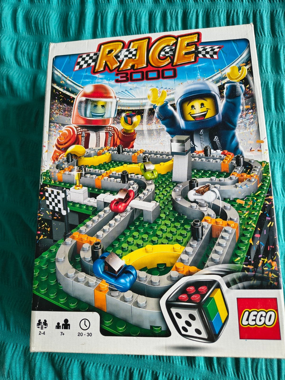 Lego Race 3000 Bordspel, Inclusief instructies, Gebruikt, Overige thema's, Lego