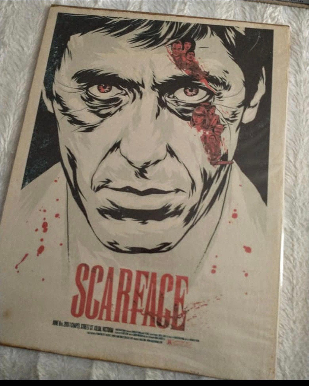Scarface poster - Tony Montana - Film poster hardcover, Ophalen, Minder dan 50 cm, Nieuw, Foto of Poster