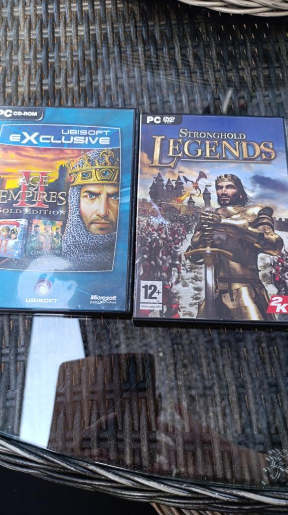Age of Empires Gold Edition & Stronghold Legends PC Games, Online, Gebruikt, 1 speler, Ophalen of Verzenden
