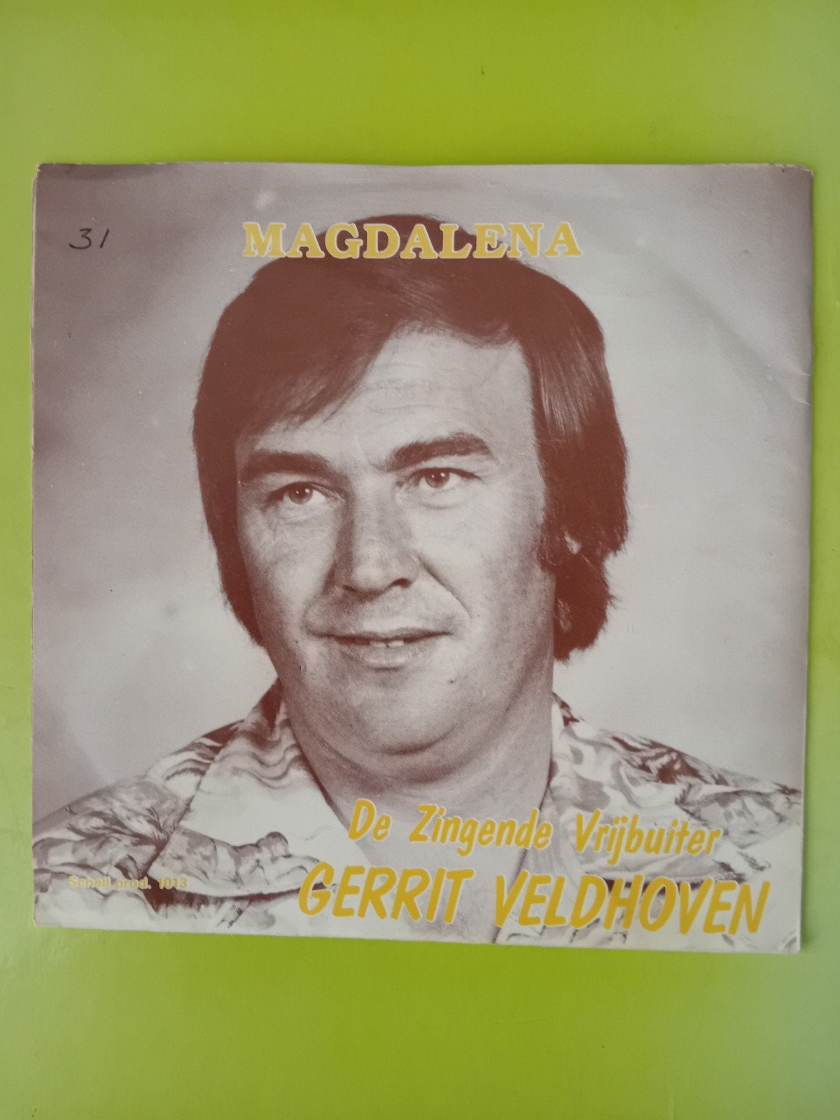 Gerrit Veldhoven - Zwarte Roos Uit Honoloeloe / Magdalena, Cd's en Dvd's, Vinyl | Nederlandstalig, Gebruikt, Fotohoes, 7 inch