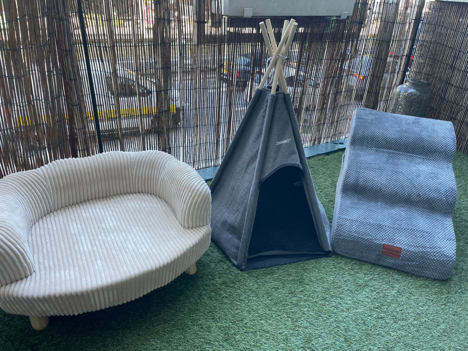 kattenset – kattenbank, tipitent & trapje, Ophalen, Zo goed als nieuw