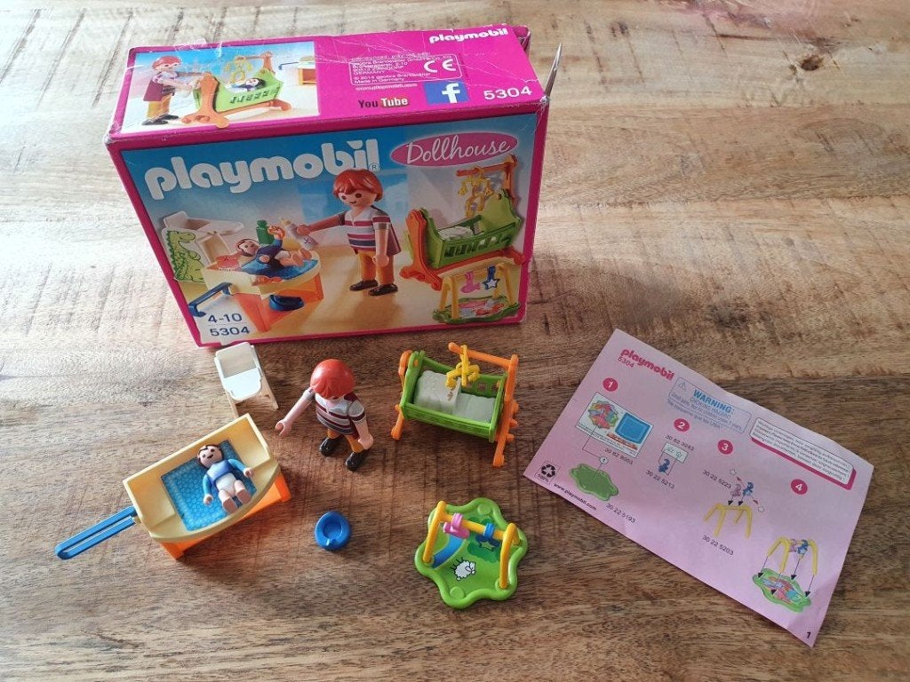 Playmobil Dollhouse 5304 Babykamer met Wieg, Kinderen en Baby's, Speelgoed | Playmobil, Complete set, Overige typen, Ophalen of Verzenden