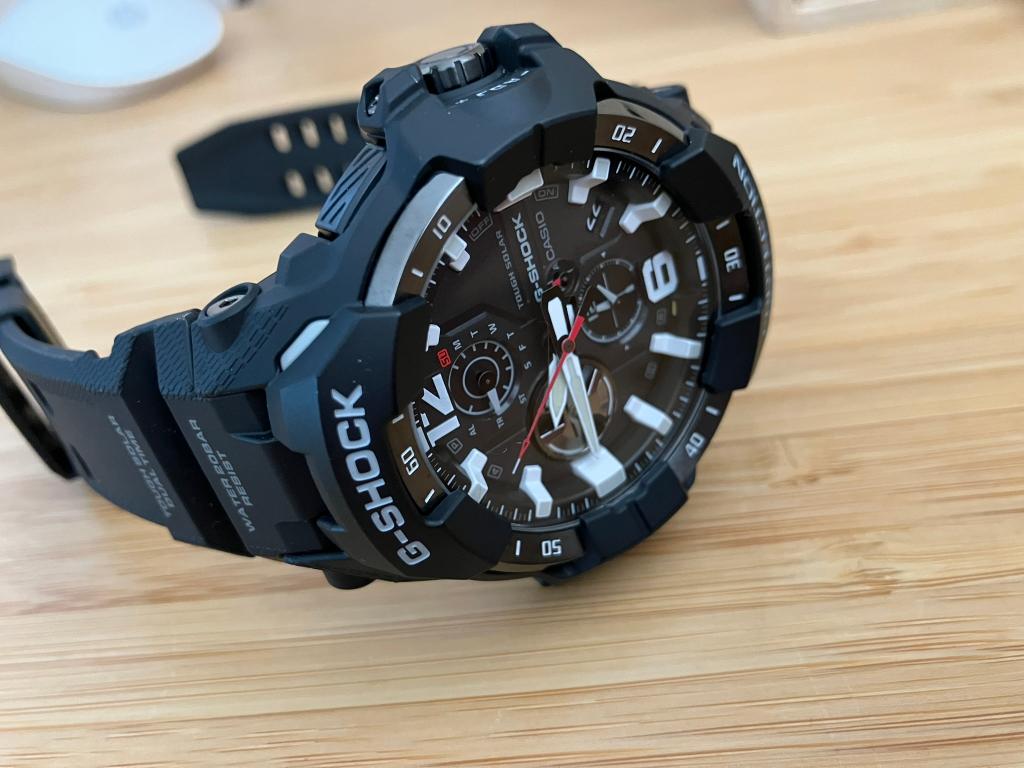 Casio G-Shock Gravitymaster GR-B300-1AER Solar, Afstand, Zwart, IOS, Ophalen of Verzenden