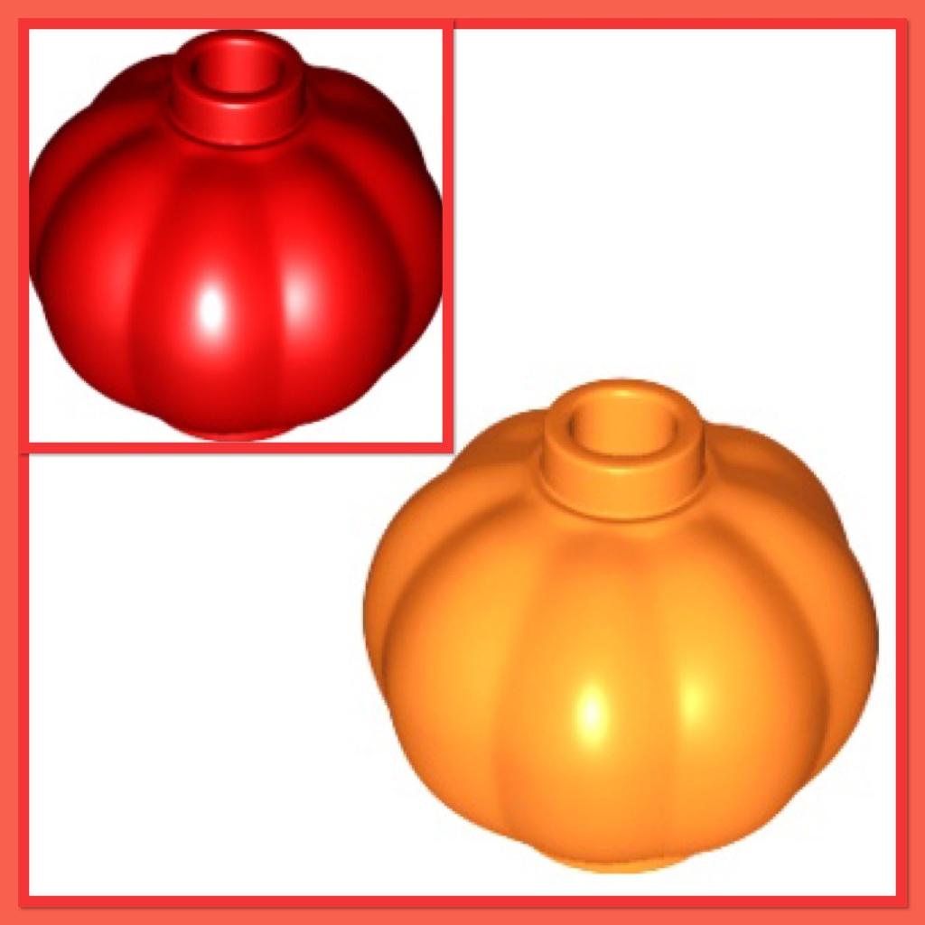 lego pompoenen rood (2) of oranje (5), Ophalen of Verzenden, Nieuw, Accessoire, Lego