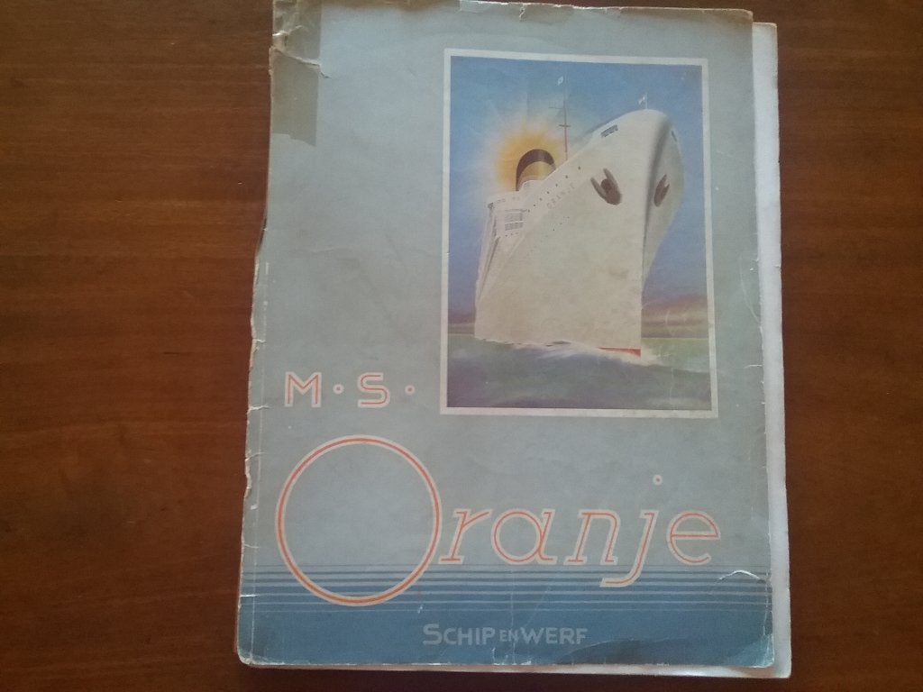 M.S. Oranje (speciaal nr tijdschrift 'Schip en werf' 1939), Verzamelen, Scheepvaart, Ophalen of Verzenden, Gebruikt, Motorboot
