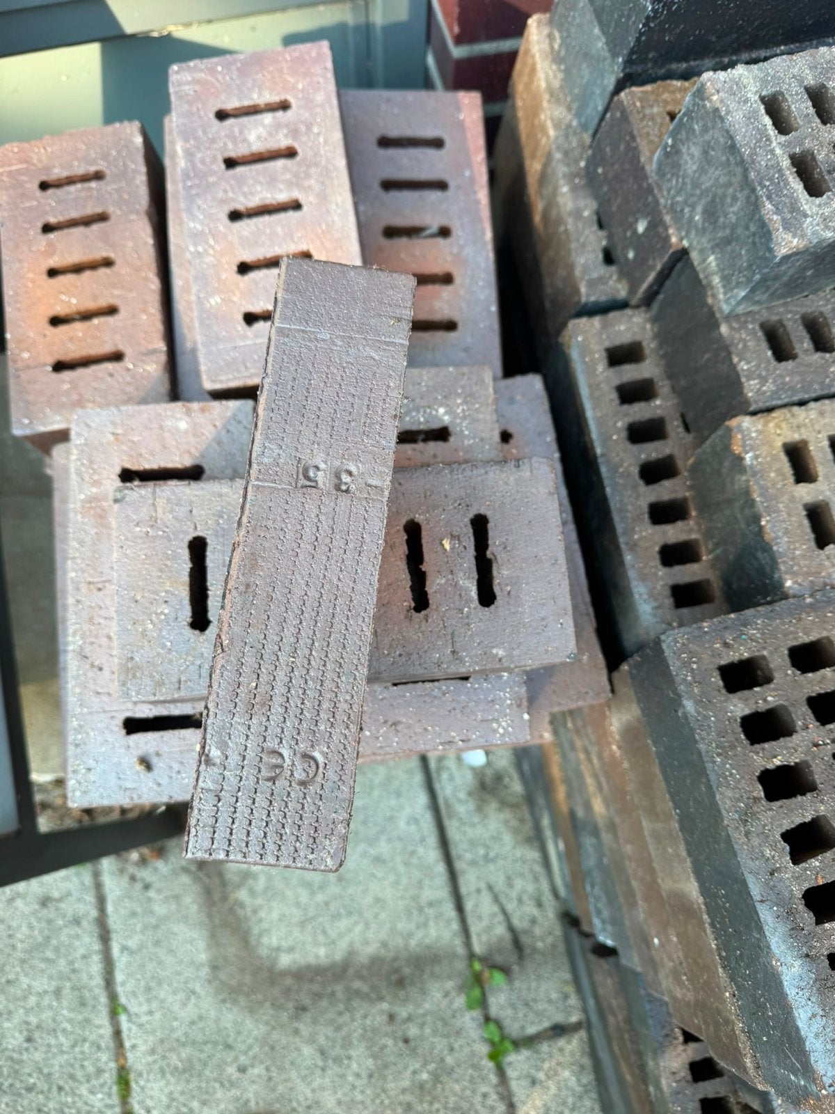 Bakstenen - diverse kleuren en types, Ophalen, Gebruikt, Bakstenen