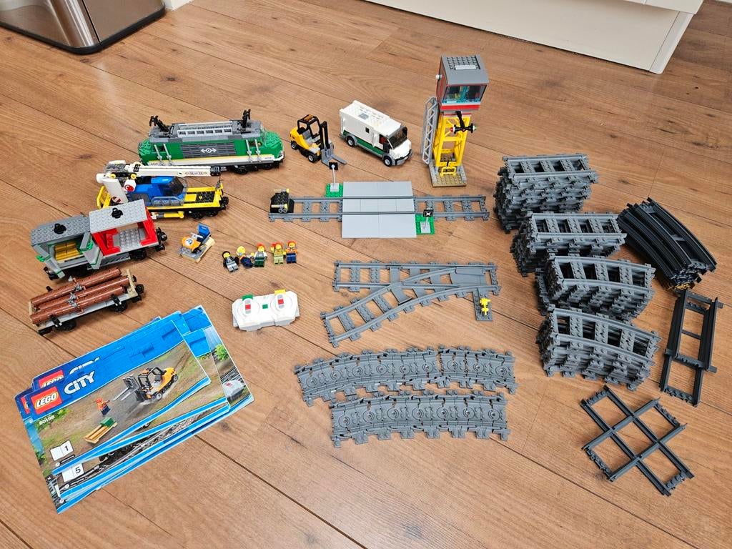 Lego goederentrein 60198, met extra rails, Ophalen