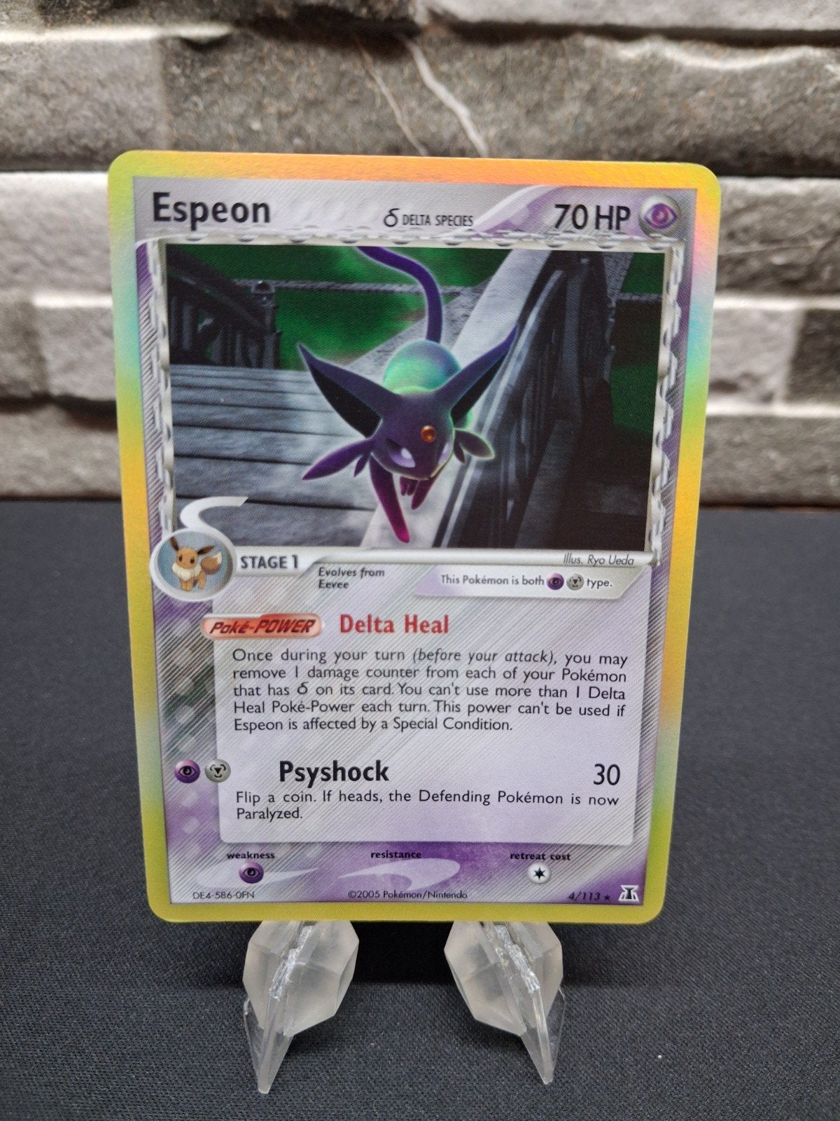Espeon Delta Species Pokémon Kaart - Zo goed als nieuw, Ophalen of Verzenden, Zo goed als nieuw, Losse kaart