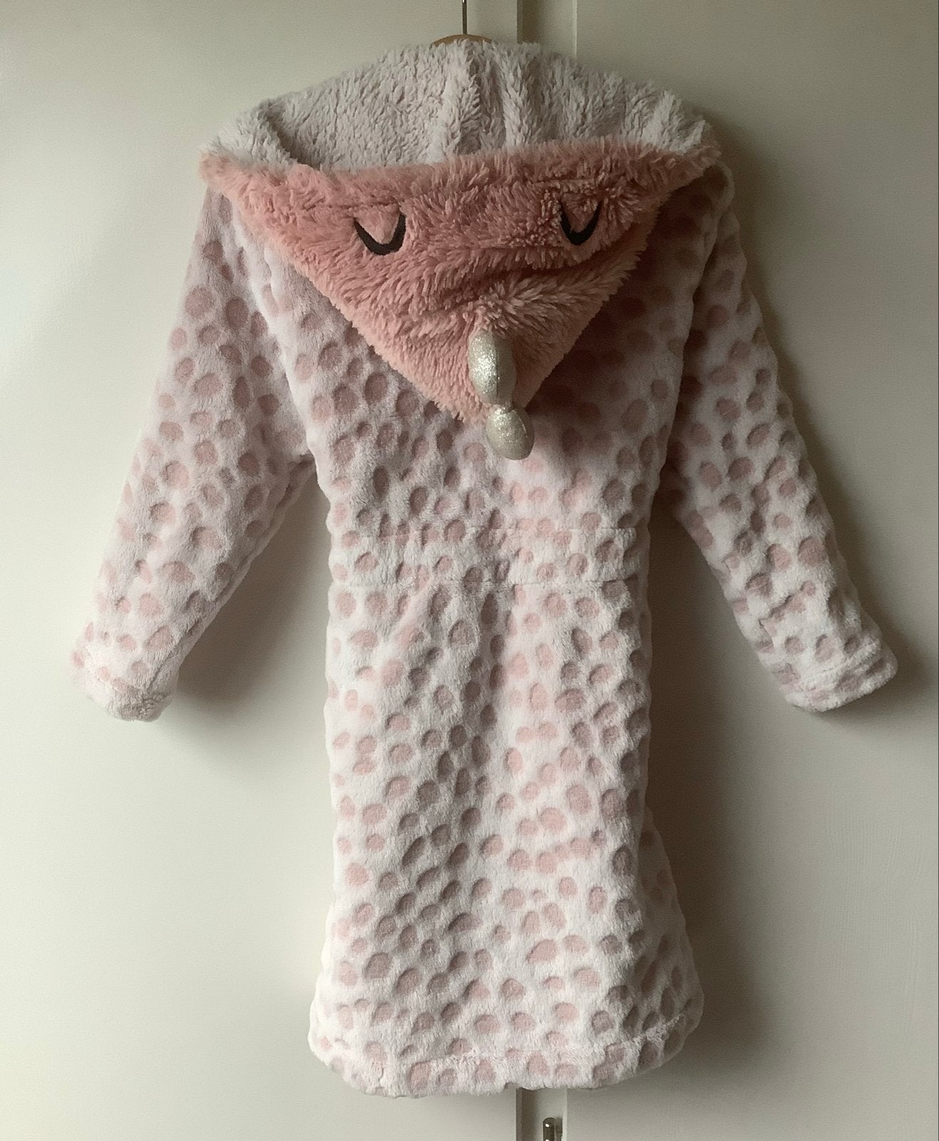 Hunkemöller Eenhoorn Badjas - Roze/Wit (Maat 104/110), Ophalen of Verzenden, Gebruikt, Meisje, Nacht- of Onderkleding