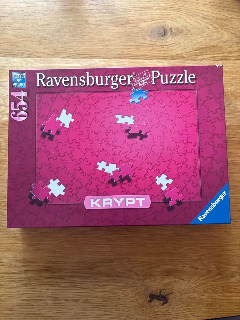 Ravensburger Krypt Puzzel 654 Stukjes - Z.G.A.N., Ophalen of Verzenden, 500 t/m 1500 stukjes, Zo goed als nieuw, Legpuzzel