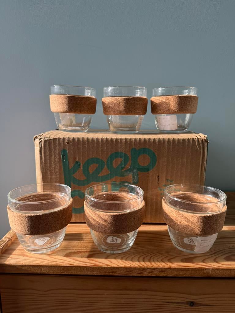 Brew Cork Keep Cup - a set of 6 coffee cups, Ophalen of Verzenden, Nieuw, Overige materialen